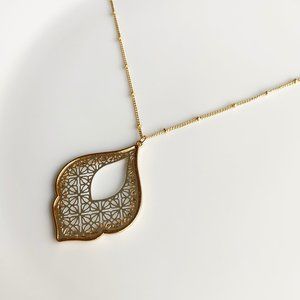 NEW Morocco Filigree Necklace (gold and silver)